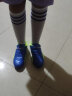 双星八特儿童足球鞋碎钉男女童青少年中小学生训练魔术贴免系带运动鞋 PU网眼（宝蓝） 38 实拍图