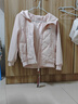 鴨鴨【90+系列】輕薄羽絨服女短款24秋冬新款短款時尚連帽韓版外套 粉色 S 曬單實拍圖
