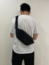 七匹狼胸包男斜挎包男士時(shí)尚潮流學(xué)生單肩包大容量休閑運(yùn)動(dòng)手機(jī)騎行胸包 黑色 曬單實(shí)拍圖