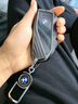 YWU汽車(chē)鑰匙套適配寶馬x5/x6/x3/5系530li/430i/ix車(chē)鑰匙扣2024款 鈦黑-帶掛扣【輕奢全包款】 曬單實(shí)拍圖