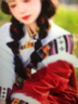 韓曼蕊藏族服裝女西藏寫真旅游藏袍長裙少數(shù)民族舞蹈服丁真藏裝藏服新款 大紅色套裝 XL 曬單實(shí)拍圖