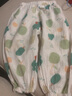 童泰夏季防蚊褲男女童3個(gè)月-3歲嬰兒寶寶長(cháng)褲純棉輕薄束口褲子 綠色-純棉款 100 cm 曬單實(shí)拍圖