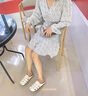 九寸陽(yáng)光辦公室拖鞋女夏外穿一腳蹬2025新款包頭羅馬半拖百搭休閑穆勒涼拖 穆勒涼拖米色 36 曬單實(shí)拍圖