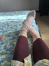 ubras輕暖羊毛親膚肌底褲女保暖打底褲顯瘦男秋褲薄款 女【輕暖款】-黑色 XL 曬單實(shí)拍圖