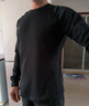 安德瑪（UNDERARMOUR）DFO男子圓領(lǐng)運動(dòng)休閑長(cháng)袖T恤1302355 黑色001 L 曬單實(shí)拍圖