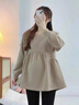 孕婦衛衣春秋季衣服新款寬松孕婦裝長(cháng)袖上衣小個(gè)子洋氣大碼t恤女 卡其色-春秋 L（120-135斤） 曬單實(shí)拍圖