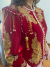 紅妝飾佳 秀禾服新娘2024新款冬季高端絲絨旗袍男女夫妻大碼中式結婚禮服 重工絲絨女款 L 曬單實(shí)拍圖