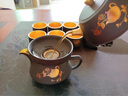 瑯庭琊坊鎏金紫砂茶具套裝高檔禮品泡茶功夫茶具茶壺會客茶杯套組禮盒裝 金枝玉葉紫砂四方壺12頭-金內(nèi)膽 曬單實拍圖