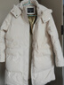 啄木鳥(niǎo)中長(cháng)款羽絨服女冬季2025年新款時(shí)尚韓版寬松小個(gè)子女士白鴨絨外套 米白 2XL 【125-140斤】 曬單實(shí)拍圖
