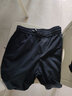 啄木鳥(niǎo)中老年男士冰絲休閑短褲寬松夏季外穿中年人大褲衩褲爸爸七分褲 黑色 2XL 曬單實(shí)拍圖