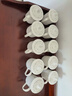 陶相惠 茶杯陶瓷杯辦公杯會(huì)議杯帶蓋10只套裝開會(huì)杯子商務(wù)會(huì)議水杯350ml 曬單實(shí)拍圖