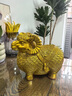莫尼森（MOREISAN）銅羊擺件工藝品擺放客廳玄關(guān)辦公室裝飾品擺件送朋友開(kāi)業(yè)禮品 中號發(fā)財羊(高20cm)黃色 曬單實(shí)拍圖