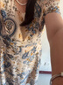 水畔衣人高檔碎花雪紡連衣裙女2025夏季新款時尚氣質(zhì)收腰顯瘦大擺長裙子 花色 2XL（120-130斤） 曬單實拍圖