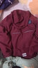 童然男女兒童秋冬加厚加絨沖鋒衣套裝校服中大童中小學(xué)生班服防風(fēng)外套 849酒紅【上衣+夾棉內膽】 150cm(150cm正碼) 曬單實(shí)拍圖
