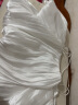 UR夏季新款女装纯欲风设计感一字领露肩薄罩衫衬衫UWG232053 本白 M 晒单实拍图