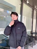 羊羔毛棉衣男外套2022冬季新款加絨加厚棉襖男生潮流百搭學(xué)生絨棉服港風(fēng)帥氣寬松大碼立領(lǐng)面包服 黑色 XL 曬單實(shí)拍圖