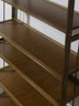 鞋架家用簡易門口收納省空間經(jīng)濟型多層實木防塵鞋柜置物竹鞋架子 90長6層茶色多層鞋架 曬單實拍圖