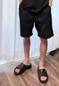 李寧（LI-NING）游泳拖鞋男女水上運動拖鞋厚底增高一字涼拖沙灘拖鞋情侶休閑輕便 軟彈輕1.0 黑【建議拍小一碼】 40-41 (255mm) 【建議41碼】 曬單實拍圖