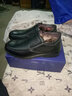 奧康棉鞋男保暖加絨中老年棉皮鞋加厚真皮棉靴馬丁靴冬季 黑色185039032 44 曬單實拍圖