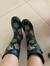 EVERCREATURES英國雨鞋防滑雨靴女橡膠雨鞋成人水靴兒童水鞋 女 中筒大印花 如圖色 36 曬單實(shí)拍圖