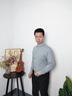 沙馳SATCHI易打理商務(wù)休閑男士長袖襯衫男裝天然蘆薈抗菌除臭舒適薄款中灰40 曬單實拍圖