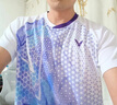 威克多（VICTOR）羽毛球服 官方春夏戴資穎專屬大賽服透氣速干男女款針織運(yùn)動(dòng)短袖 推廣版T恤/F青羽 男款 XL 曬單實(shí)拍圖