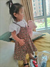 G·DUCK KIDS小黃鴨女童碎花連衣裙兒童2025新款吊帶裙夏裝小童寶寶洋氣公主裙 上衣+裙子兩件套 80 【建議身高65-80左右] 曬單實(shí)拍圖