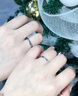 老鳳祥情侶戒指足銀男女求婚表白對戒活口飾品新年生日禮物女友老婆 【蛇年本命年】白蛇之戀+可刻字 曬單實(shí)拍圖