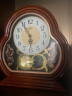 康巴丝（Compas）座钟古典欧式座钟复古客厅装饰台钟卧室床头石英钟 3096咖木色 实拍图
