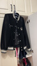 卡賓（CABBEEN）【霧面PU】男裝繡印棒球服2024春季新款寬松夾克潮流休閑外套 煤黑色01 XL /180/52 曬單實拍圖