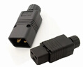 杜魯蒙PDU/UPS對(duì)接插頭 16A品字電源插座 服務(wù)器C19母插頭C20公頭可接線 16A母頭 曬單實(shí)拍圖