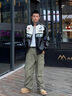 WHIM NASA男士皮衣夾克春季外套男秋冬季加絨棉服騎行機車(chē)服棒球服美式復古 黑色 XL 曬單實(shí)拍圖