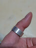 倔匠 [加厚]925銀男士戒指 光圈簡(jiǎn)約 指環(huán) 霸氣 免費刻字 實(shí)心戒子 20號(手指周長(cháng)60MM) 曬單實(shí)拍圖