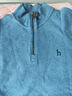 哈吉斯（HAZZYS）男裝 秋款休閑上衣簡(jiǎn)約立領(lǐng)長(cháng)袖衛衣男ABTZE0BDF33 藍色BL M (170/92A 46) 曬單實(shí)拍圖