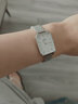 丹尼爾惠靈頓（DanielWellington）dw手表女 復(fù)古小方表石英女士手表歐美腕表 七夕情人節(jié)禮物送女友 小方塊白盤-銀色鋼帶-DW00100438 曬單實(shí)拍圖