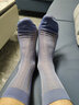 【3雙】男士絲襪 男士藍色錦綸絲襪 寶藍色 均碼 曬單實(shí)拍圖
