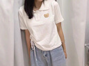 喜詩萊 CESLAY夏季套裝2025女學(xué)生韓版寬松短袖t恤polo衫+薄款牛仔背帶褲兩件套 短袖polo衫+牛仔背帶褲(兩件套) S 【建議95斤以下】 曬單實拍圖