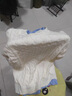 WASSUP HERMU官方毛衣男女春秋季假兩件圓領(lǐng)粗麻花針織衫加絨加厚線衣休閑外套 米白色 XL （推薦120-140斤） 曬單實(shí)拍圖
