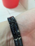 power ionics 潮牌全鈦碳纖維強磁情侶防水手鏈生日禮品禮物專(zhuān)柜免費個(gè)性刻字 升級款-藍色碳纖維 曬單實(shí)拍圖