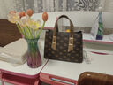 布契拉提意大利輕奢新款包包女包手提包斜挎包手提包通勤包單肩包送老婆包 卡其色 中包 曬單實(shí)拍圖