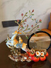 輕奢高檔酒柜裝飾品擺件家居客廳玄關(guān)電視柜招財(cái)擺件喬遷新居禮物 麋鹿流沙畫(huà) 曬單實(shí)拍圖