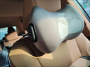 日本汽車(chē)頭枕護頸枕按摩加熱神器腰靠靠墊車(chē)用靠枕座椅枕頭靠背墊 第七代按摩款頭枕 太空灰 1個(gè) 曬單實(shí)拍圖