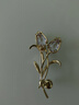LUCKY TIPS高檔郁金香胸針奢華氣質(zhì)西裝毛衣高級(jí)感花朵胸花520禮物送女友 郁金香胸針+精美禮盒 曬單實(shí)拍圖