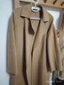 深呼吸DEEP BREATH女裝蠶絲羊毛雙面呢大衣外套女（附腰帶）A400512 駝 M (3) 曬單實(shí)拍圖