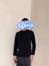 花花公子（PLAYBOY）毛衣男2025春秋季新款時(shí)尚百搭寬松針織衫男百搭套頭純色打底杉男 藍(lán)色 XL 曬單實(shí)拍圖