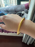中國(guó)黃金（CHINA GOLD）足金999黃金手鐲古法般若心經(jīng)送女友老婆媽媽生日禮物 【現(xiàn)貨速發(fā)】?jī)艚鹬丶s33.7g 54# 曬單實(shí)拍圖