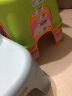茶花塑料家用儿童椅子靠背学生学习椅浴室防滑凳加厚耐摔耐用 【2只装】公主粉 +淡蓝色 实拍图