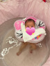 鲸保（Kingpou）婴儿游泳圈0-12个月脖圈 新生儿游泳圈宝宝洗澡颈圈K5012粉色大码 实拍图