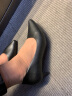 Encordia女鞋单鞋工作鞋女通勤高跟鞋黑色小皮鞋尖头正装百搭上班职业鞋软 3厘米 3cm HM4003 39 实拍图
