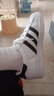 阿迪達斯 （adidas）官方艦店三葉草男女鞋貝殼頭板鞋 情侶運動(dòng)小白鞋學(xué)生百搭休閑鞋 經(jīng)典金標小白鞋 39 曬單實(shí)拍圖
